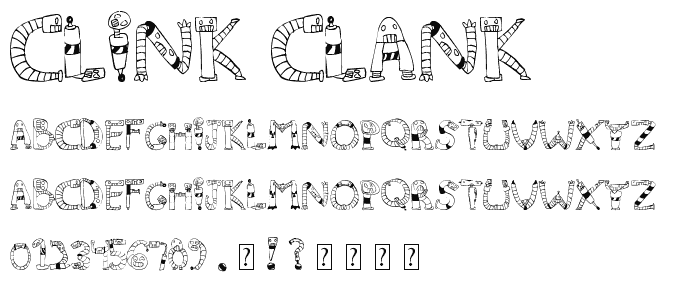 Clink Clank font